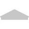 Ekena Millwork Peaked Cap 4 Spoke Architectural PVC Combination Pediment, 48"W x 18-7/8"H x 2-3/4"P (Pitch 6/12) PEDPC048X190PKC04 - alternate 6